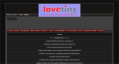 Desktop Screenshot of lovetinz.com